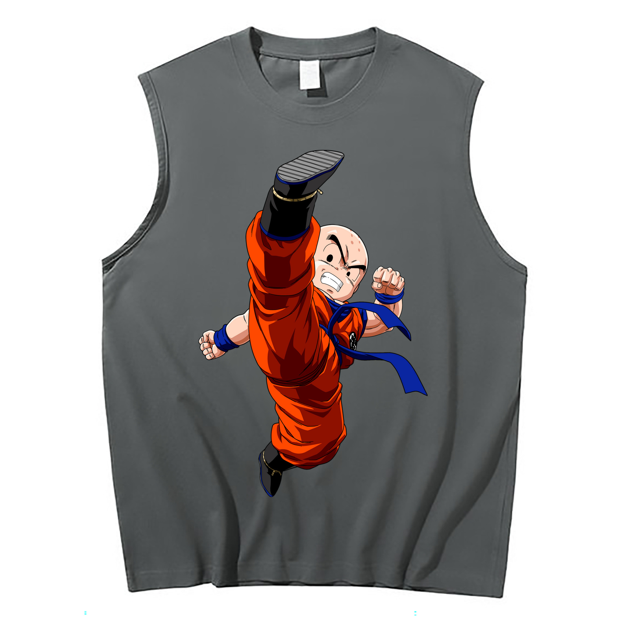 （画像用） ドラゴンボール クリリン DRAGON BALL krillin コットン100％タンクトップ（フロントプリント）
